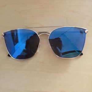Blue tint sunglasses